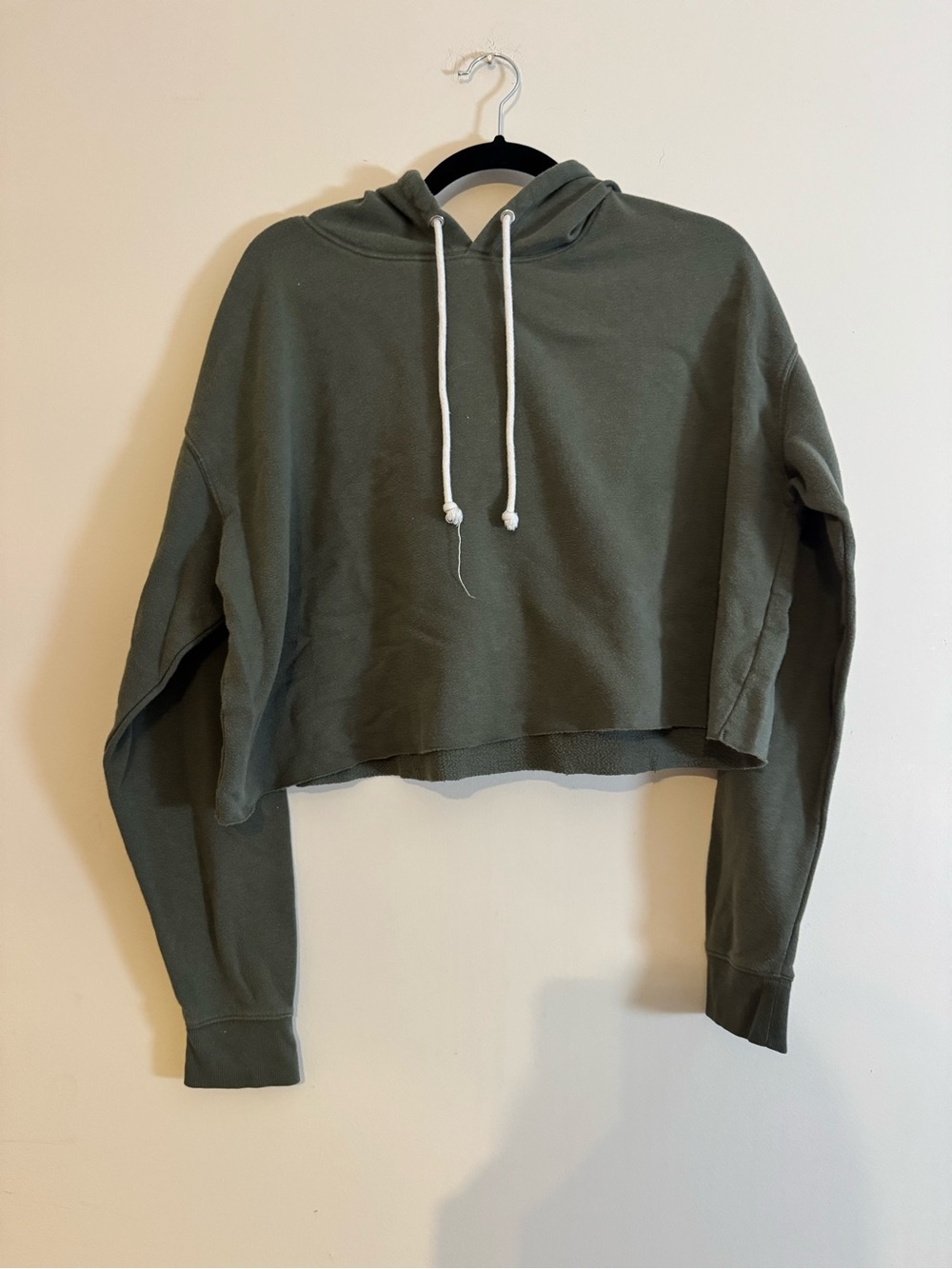 wild fable Cropped Hoodie Sweatshirt - Olive